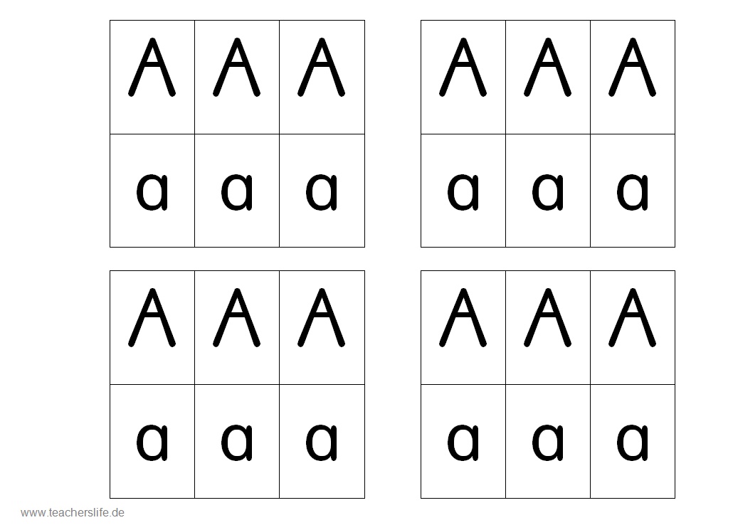 Buchstabenkärtchen Zum Ausdrucken